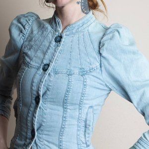 H & M denim jean jacket size 2
